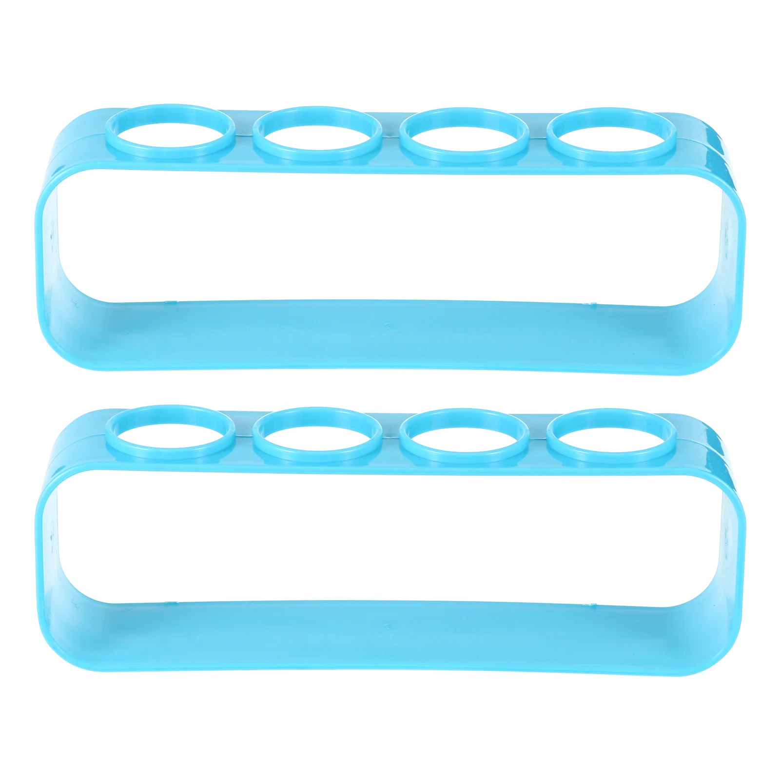 

2 PCS Test Tube Rack PVC Lab ganizer Reusable Shelf for Glass Tubes Holes Environmentally Friendly Design