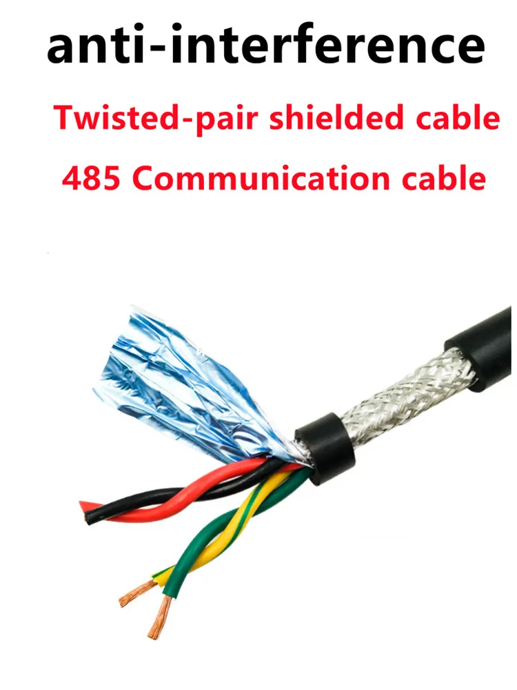 485 twisted-pair shielded cable 18 20AWG 17AWG 16AWG 14AWG 5m 2-10-core PVC pure copper communication signal soft control cable