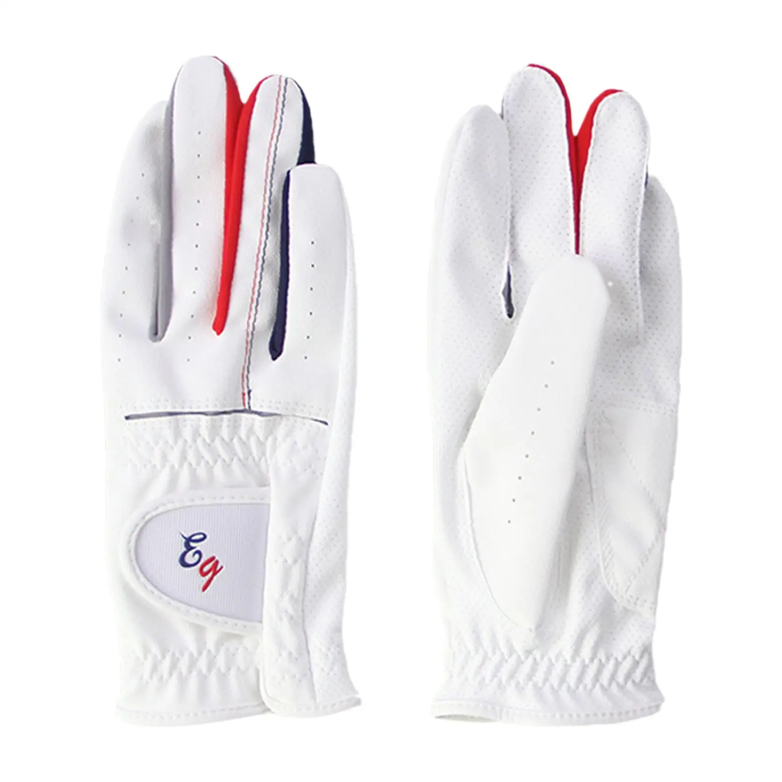 Woman Golf Gloves Golf Accessories Sticky Cuff Elastic Leather Left Right Hand Gloves for Driving Outdoor Sports Fishing Riding