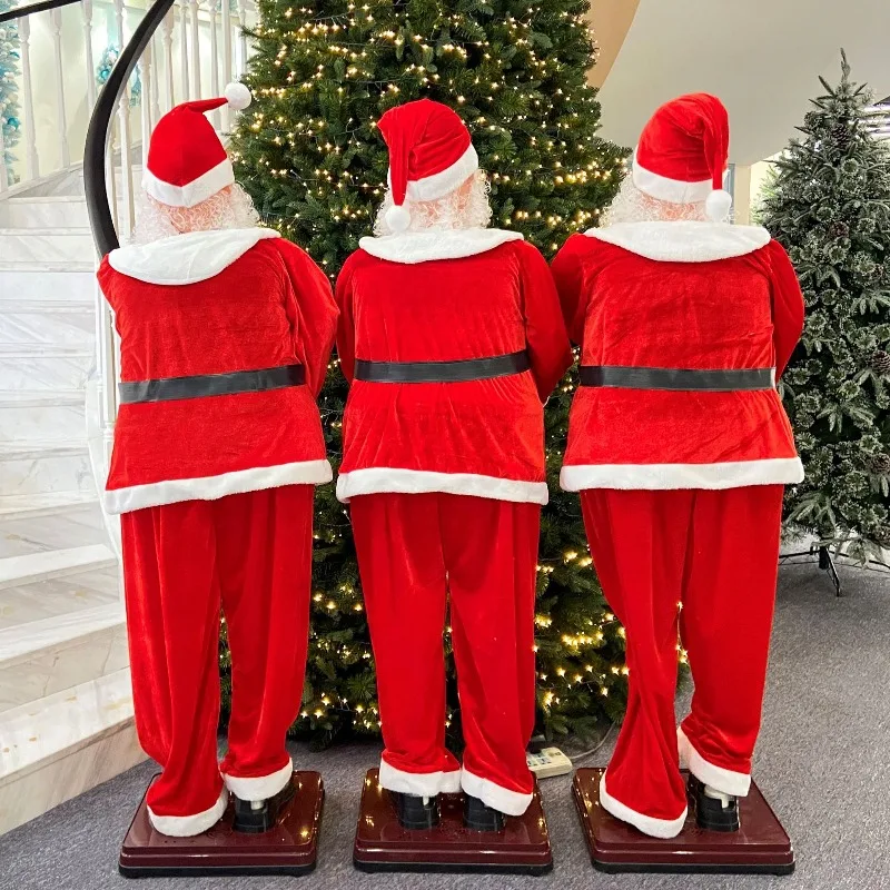 Christmas electric 1.8 meters Santa welcome ornament 8 music