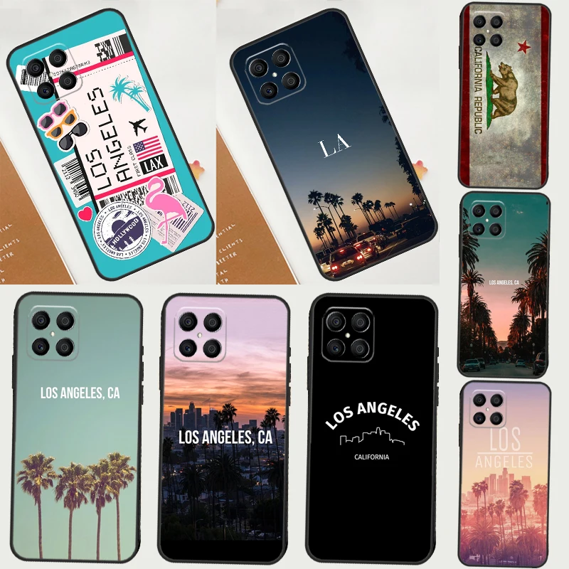 Los Angeles California For Huawei P50 Pro P40 P30 P20 Lite Nova 9 5T P Smart 2021 Case For Honor X8 X7 X9 50