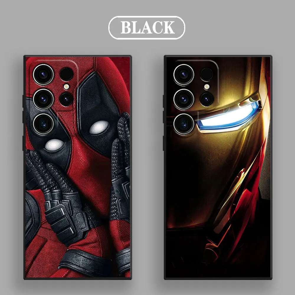 Marvel Spiderman Venom Deadpool Phone Case For Samsung Galaxy S24FE Cases S25 S23 S21 Ultra S24 FE S22 Plus A35 A54 A55 5G Cover