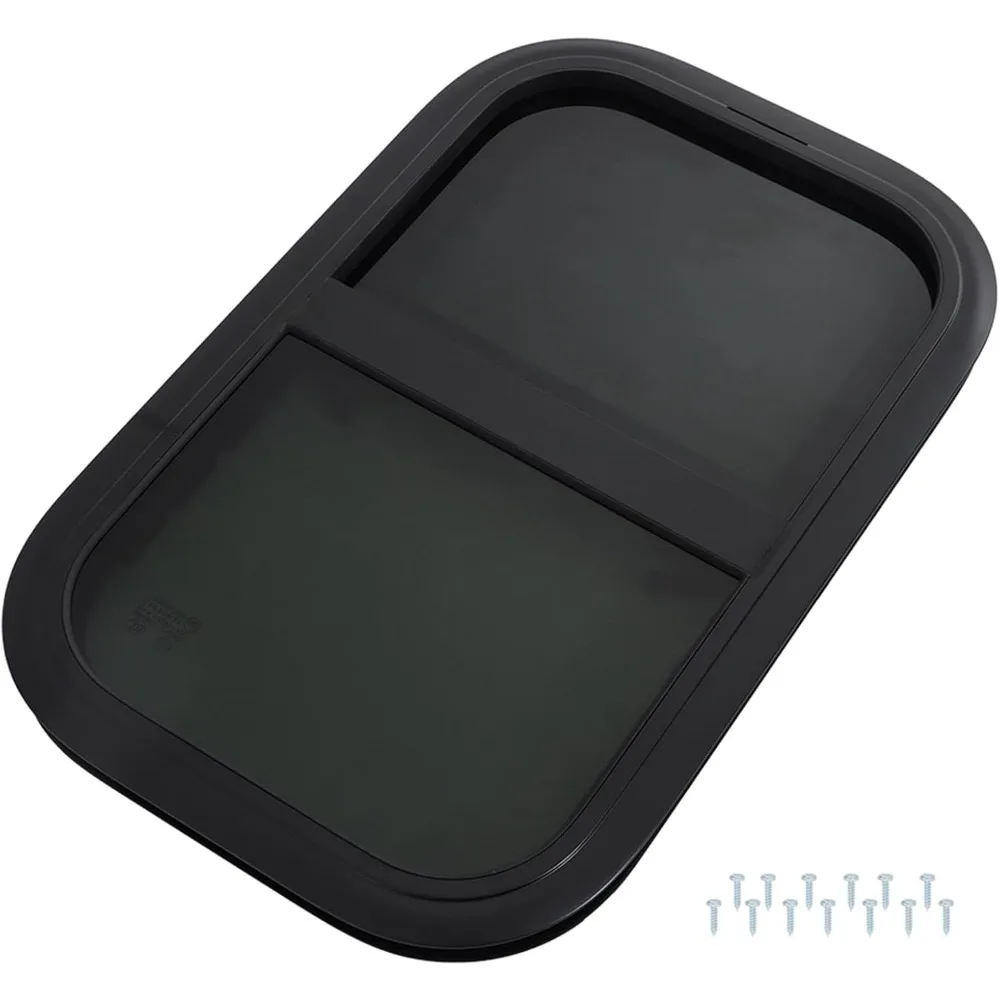 نافذة RV منزلقة عمودية مقاس 15 بوصة × 24 بوصة - معتمدة من وزارة النقل لتشغيل موثوق به #1