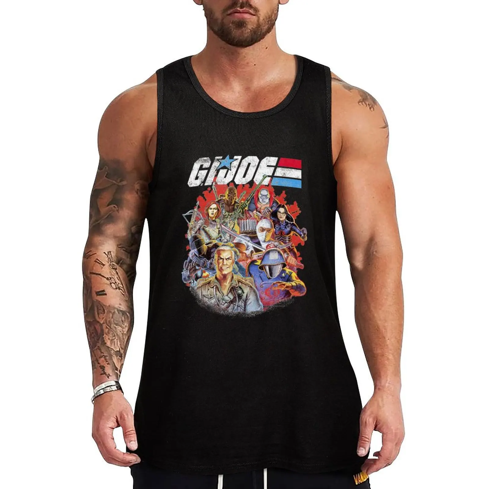 G.I. Joe Group Shot Fade T Shirt Gift For Men and Women, Gift Halloween Day, Thanksgiving, Christmas Tank Top