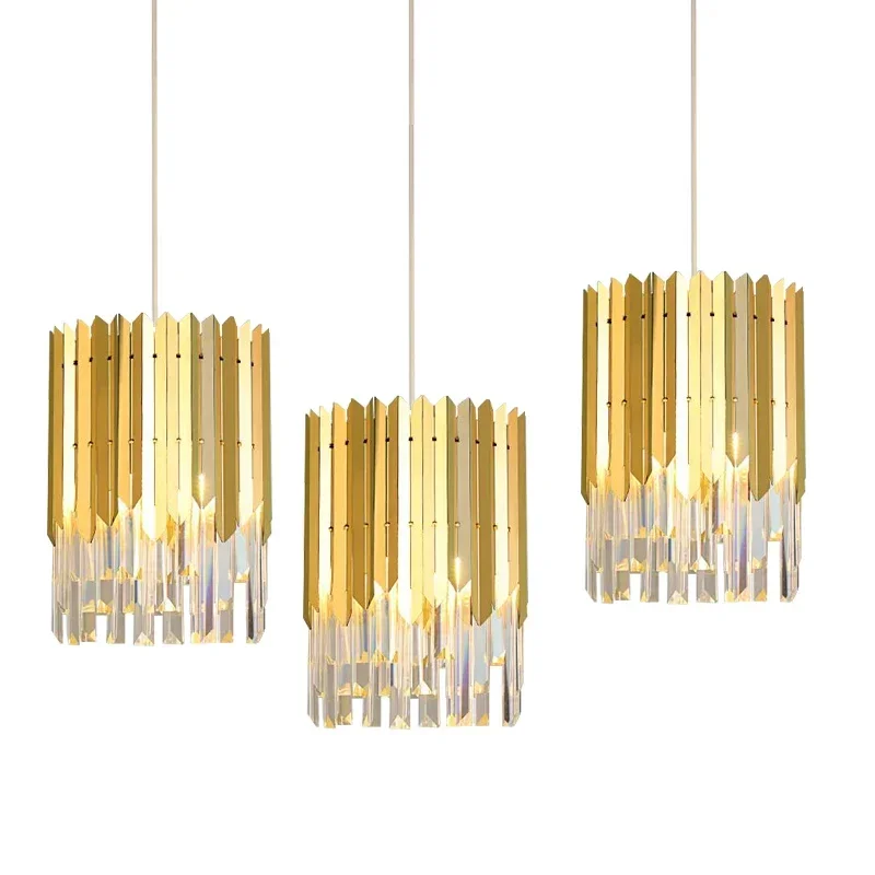 

Small Round Gold K9 Crystal Modern Led Chandelier for Living Room Kitchen Dining Room Bedroom Bedside Luxury Indoor Lighting