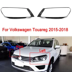 Car Front Headlight Cover For Volkswagen Touareg 2015 2016 2017 2018 Plexiglass Headlamp Shell Left/Right Replacement Lens Shell