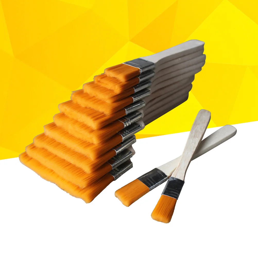 

12pcs Artist Paint Brushes Set Wood Handle Oil Watercolor Painting Tools Nylon Brush For Drawing Glue Dusting Art Supplies