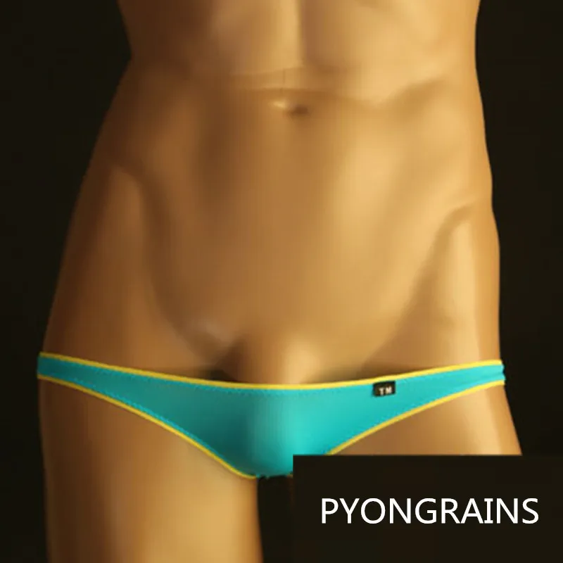 new Men\'s Underwear Gay Thong Sex Men\'s Underwear Sexy T Pants Breathable Thin Silky Stretch Thong jockstrap men