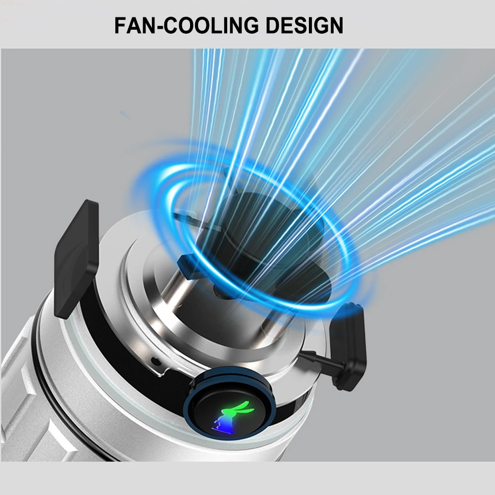 EDC LED Flashlight Type USB C Rechargeable Lamp 46950 Li-ion Outdoor Camping Lantern 26000 lumen Powerful Light Torch MACH V2.0