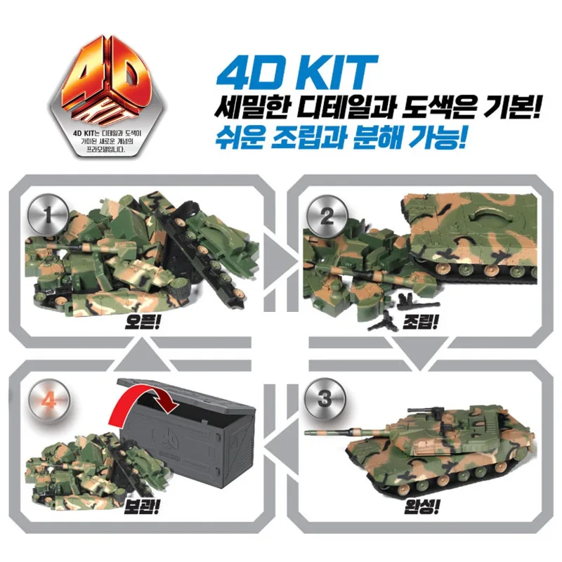 Academy AC15404 corée (KIT 4D) K1A2 réservoirs de combat principaux-Kit de modèle en plastique à assembler sans colle à haut détail