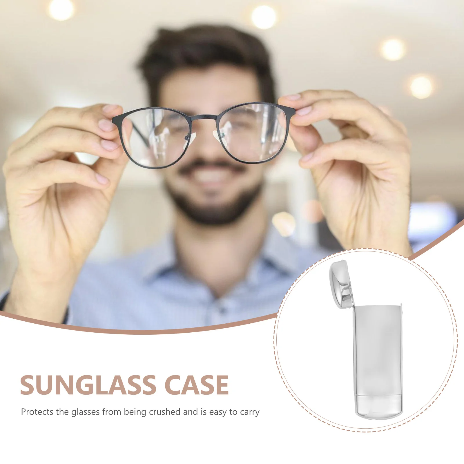 

Aluminum Sunglass Case Metal Travel Organizer Durable Protective Case Fits Most Sunglasses Reading Glasses Sunglasses Holder