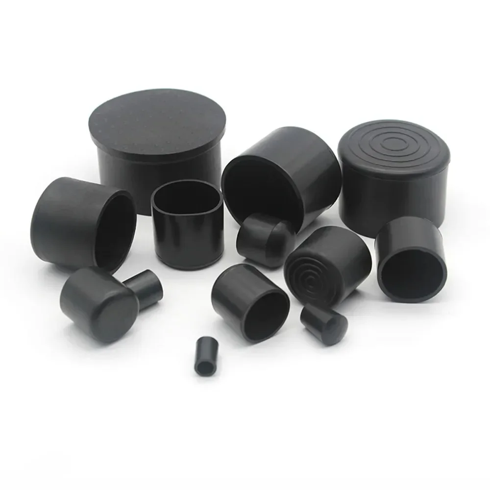 Chair Foot Cover Furniture Legs Table End Insert Chair Leg Protectors PVC Rubber Feet Silent Anti-skid Sliders Hardware Floor
