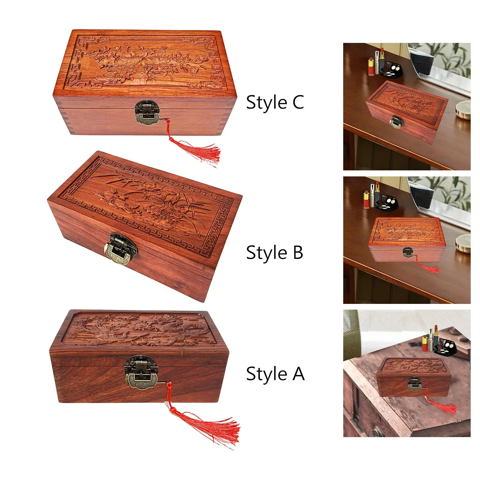 Jewelry Box Lockable Gift Women Portable Jewelry Storage Case Trinket Storage Box for Pendant Bracelet Earrings Stud Charm Party