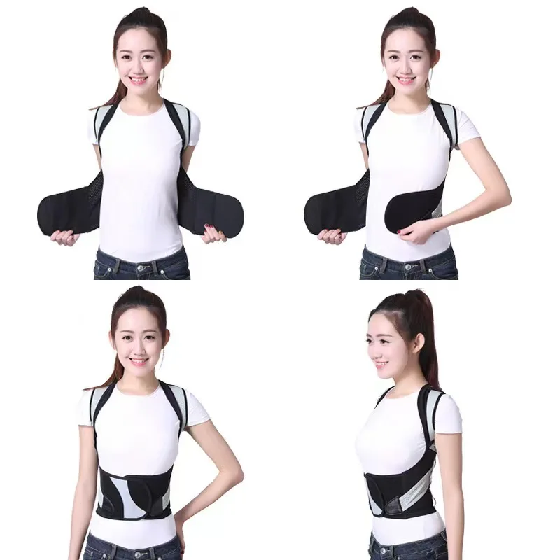 Xuanyu Jin Posture Correction Belt Clothes Top Invisible Intimates Breathable Student Kidsren's Hunchback Corrector Body Posture Sitting Posture Men and Women Correct Spine Corrector Hunchback Belt