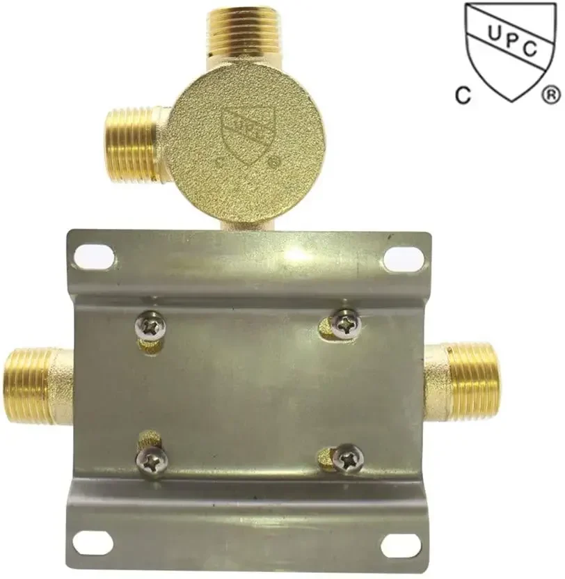 صمام دش نحاسي صلب مع محول 3 طرق منفذ موازنة الضغط خلاط دش التحكم في درجة الحرارة طقم صمام الدش