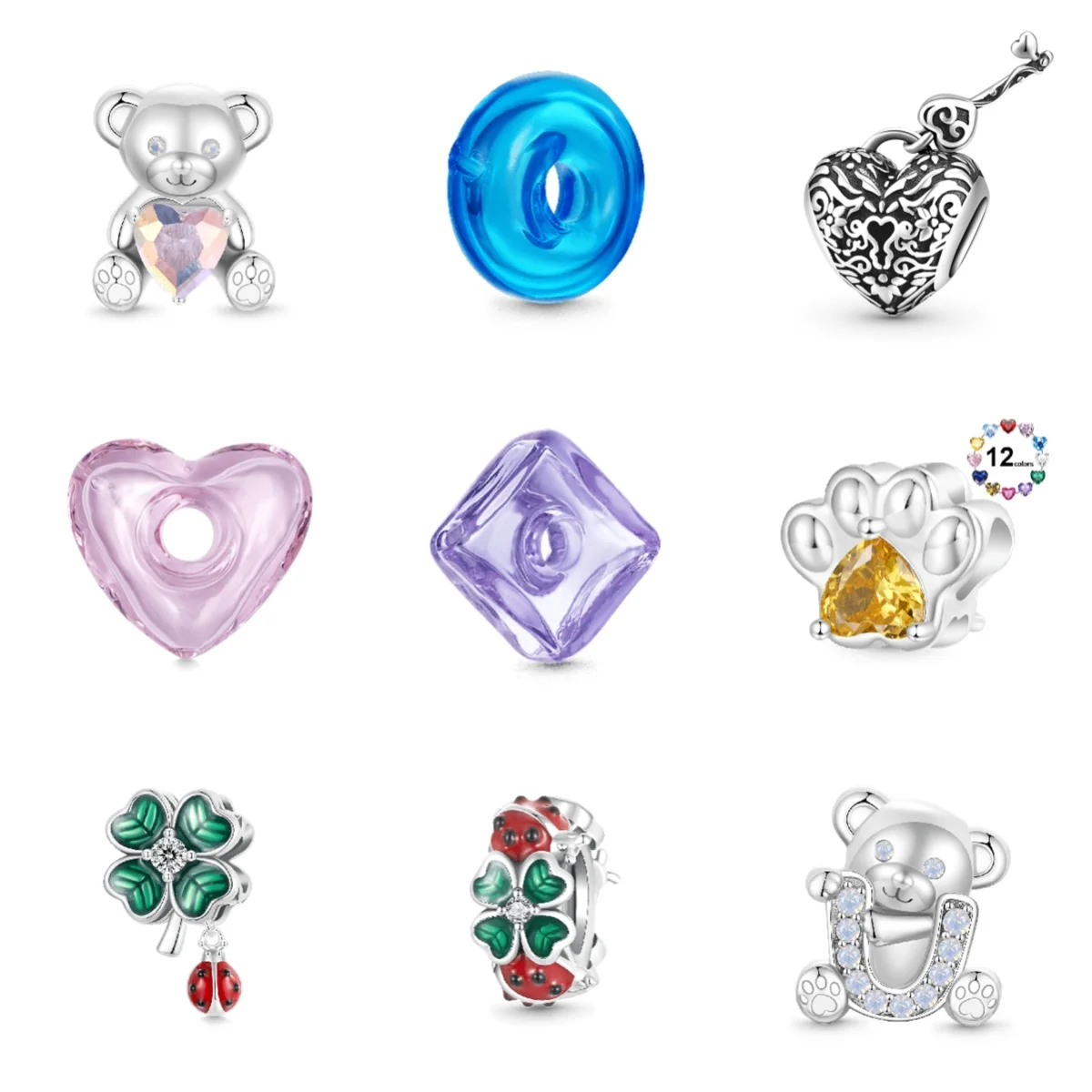 

2024 Bead Pendants In The Shape Of Little People And Animal StyleNovelty Uniqueness