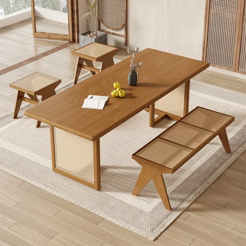 Dinning Table Woodiness Living chair Modern Kitchen Restaurant Tables Bar Craft High Luxury Mobili Per La Casa Stool Study