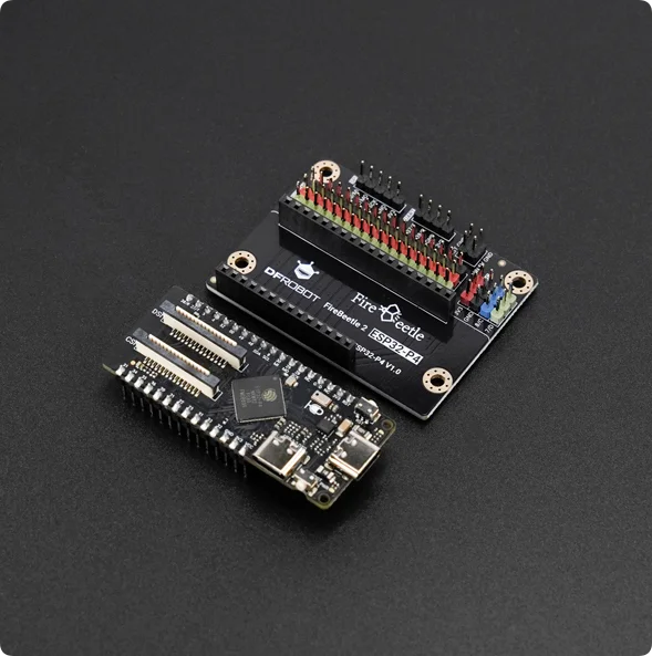 لوحة تطوير FireBeetle 2 ESP32-P4 AIoT مع درع IO، ثنائي النواة 360 ميجا هرتز RISC-V، WiFi 6، MIPI CSI/DSI لمشاريع Edge AI