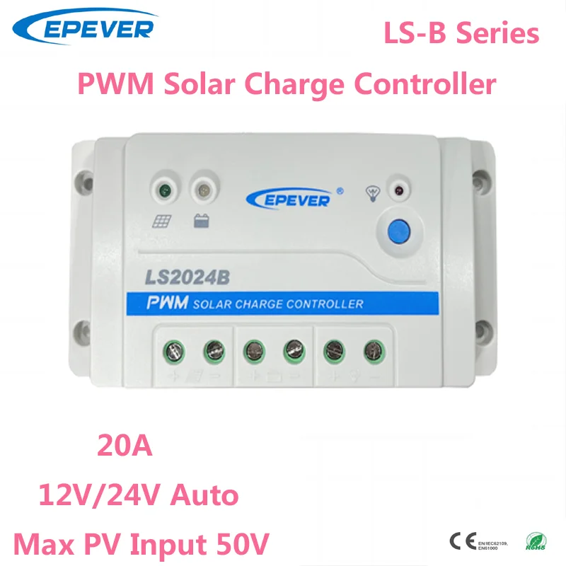 

20A PWM Solar Charge Controller 12V24V Auto EPEVER Solar Charger Regulator Can Connect PC Applied To Solar Home System