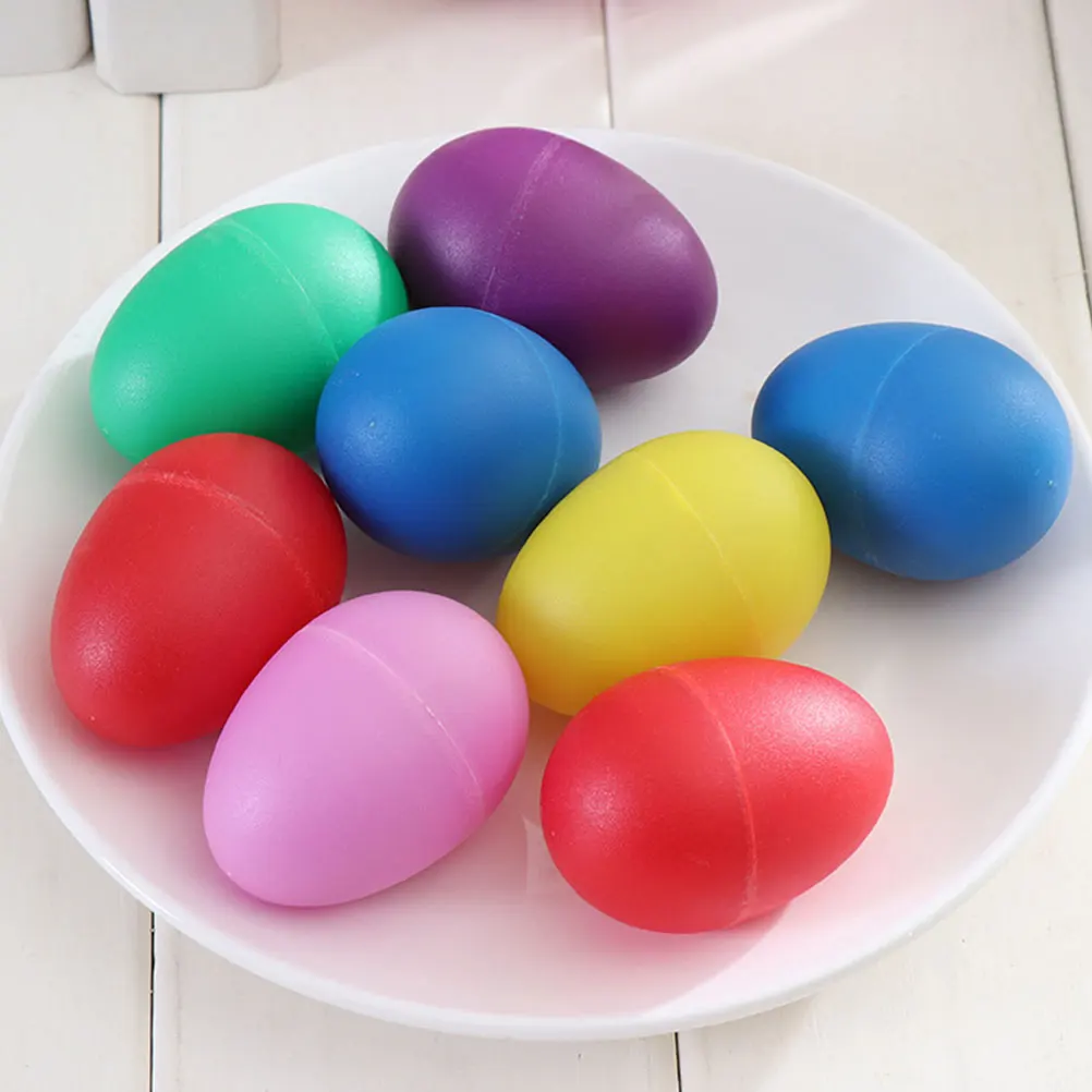

12 Pcs Colorful Maracas Sand Bells Egg Shaker Toys Percussion Instrument Small Eggs Instruments