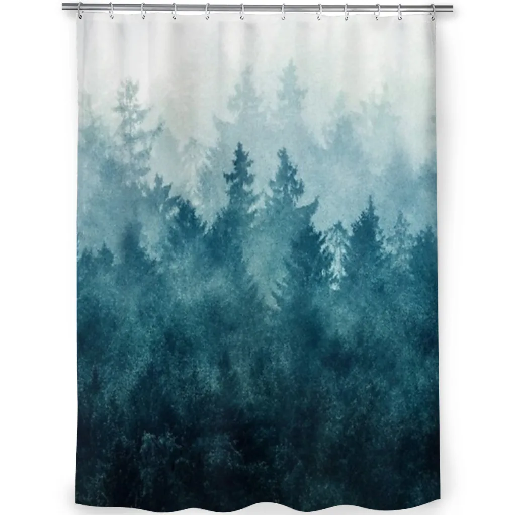 The Heart Of My Heart  So Far From Home In A Misty Foggy Fall Wilderness Forest Covered In Act Blue Magic Fog Shower Curtain