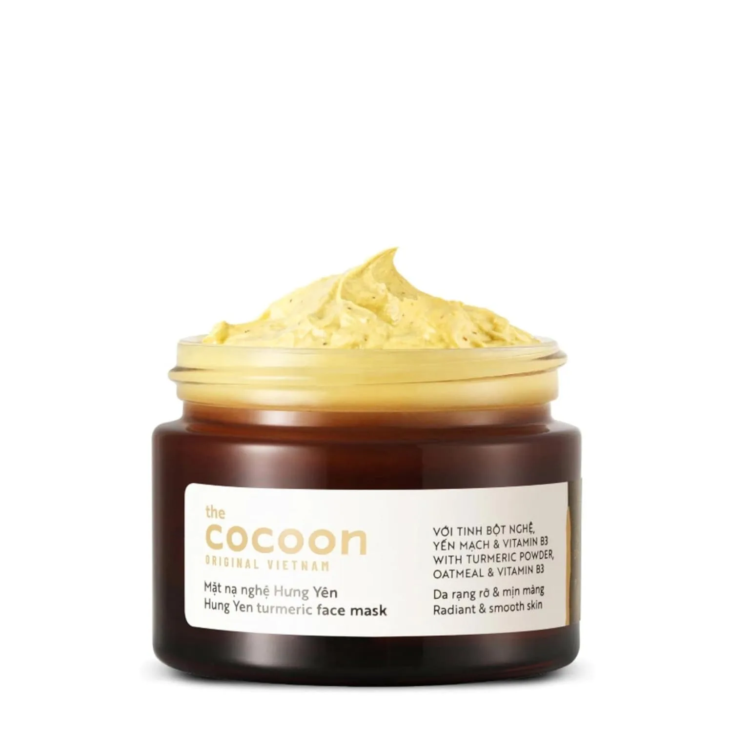 Cocoon Hung Yen Turmeric Face Mask  with Niacinamide + Turmeric to Visibly Improve the Look of Dark Spots