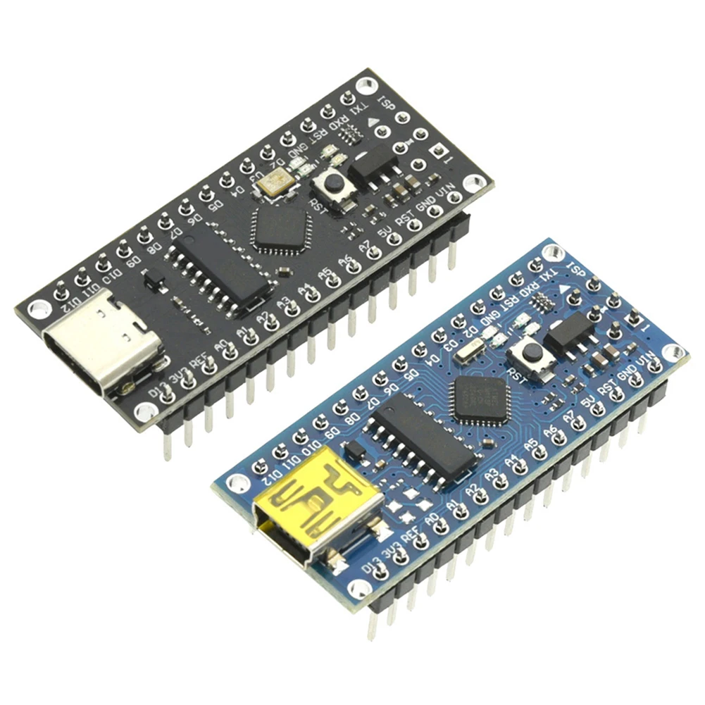 Atmega168/328 Welding Development Board Nano V3 Micro Development Board CH340 Microcontroller Board with PIN Headers for Arduino