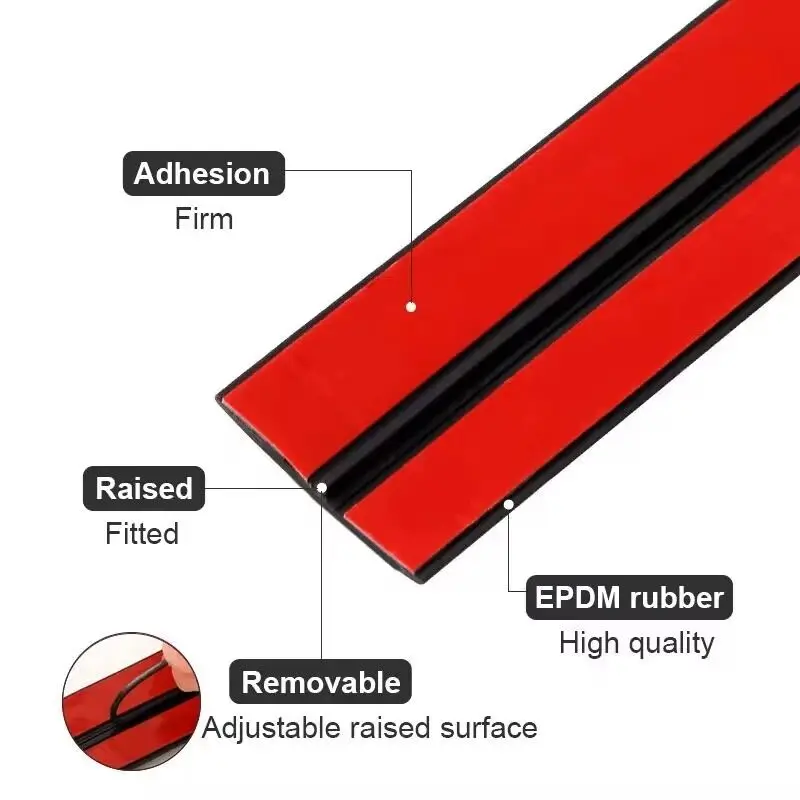 Rubber Car Seals Edge Auto Roof Sunroof Sealing Strip Windshield Sealant Protector Trim Noise Insulation Car Accessories 14/19MM