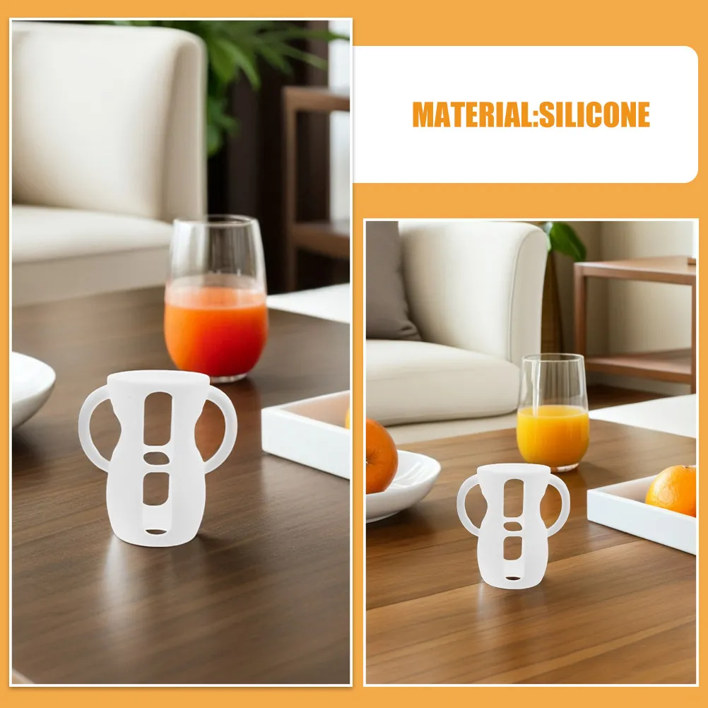 2Pcs Silicone Baby Bottle Sleeves Precise Fit for Philips Bottles Anti-Slip Grip Protective Cover Easy Clean Milk Powder