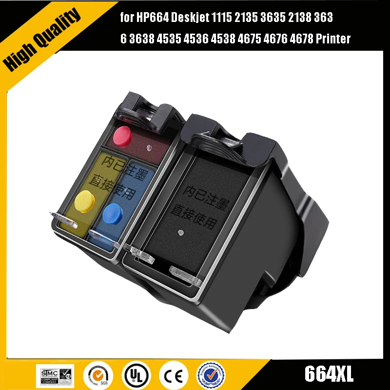 

Для HP 664XL для hp 664 картридж для принтера HP664 Deskjet 1115 2135 3635 2138 3636 3638 4535 4536 4538 4675 4676 4678