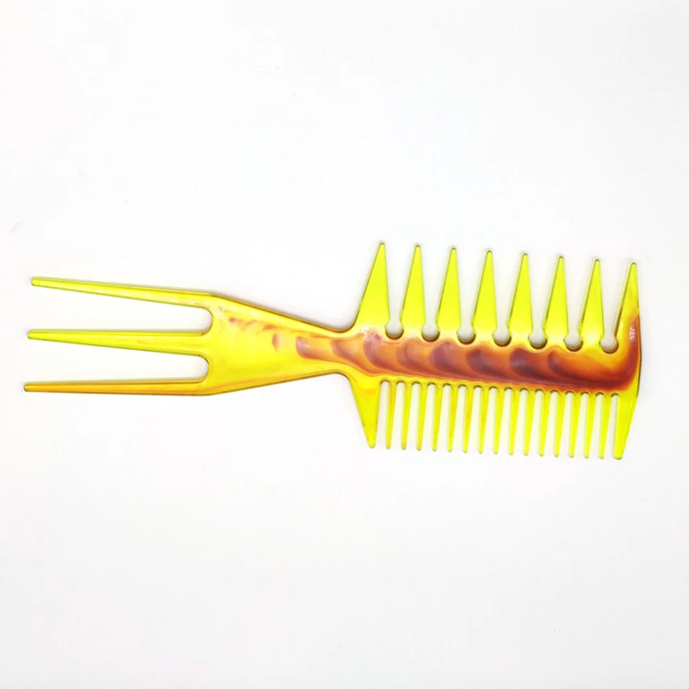 

2pcs Oil Plastic Styling Salon Hair Tool For Men Home Salon Home Plastic Hair Comb Use Durable Lightweight Comb