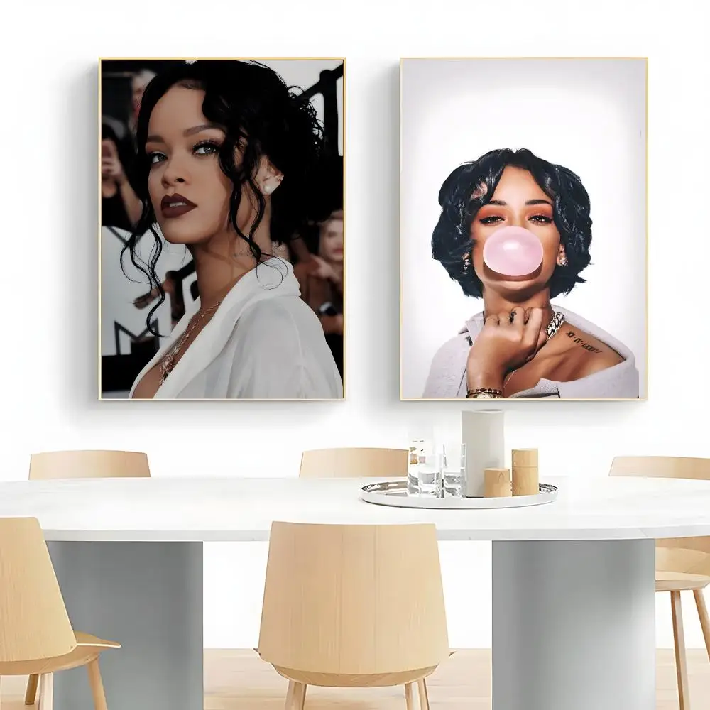 Talented Singer Rihanna Poster Wall Art Print Decorative Mural Home Decor Gift Unframed