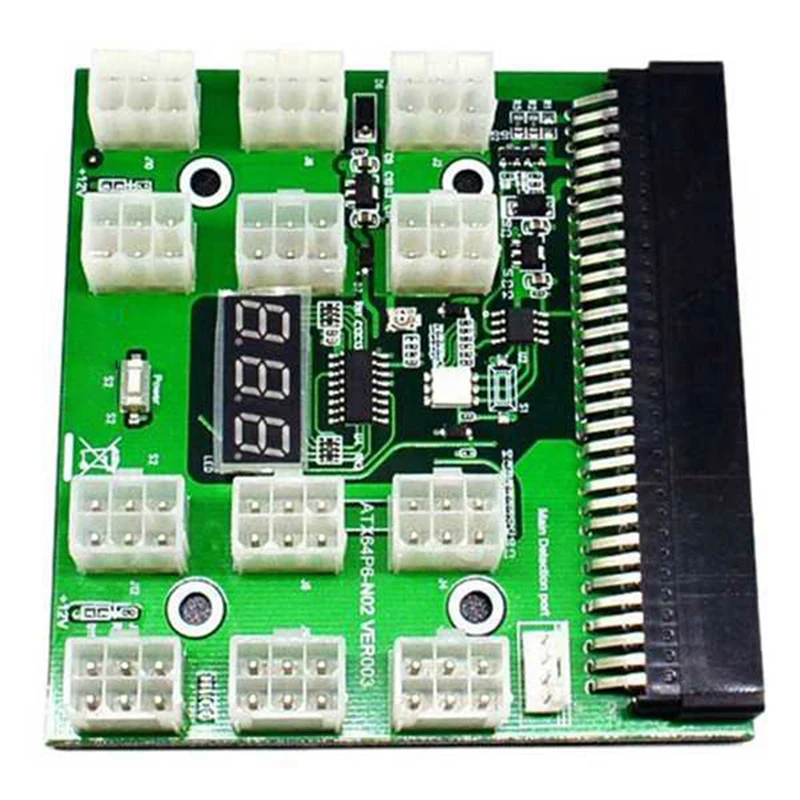 NEW-12 Port 6 Pin Power Adapter Board Image Card Server 6 Pin Power Conversion Board For A Variety Of Server Power Supplies