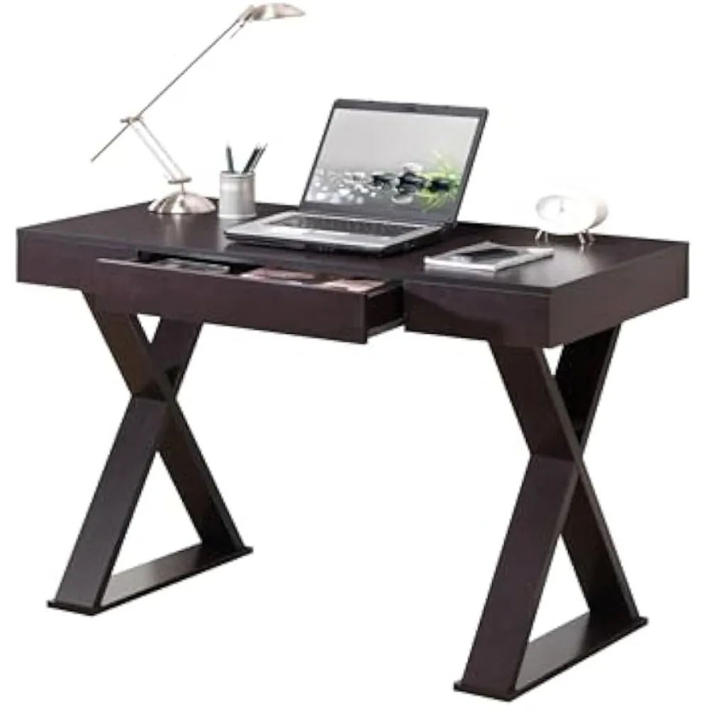 

Trendy Writing Desk with Drawer, Espresso