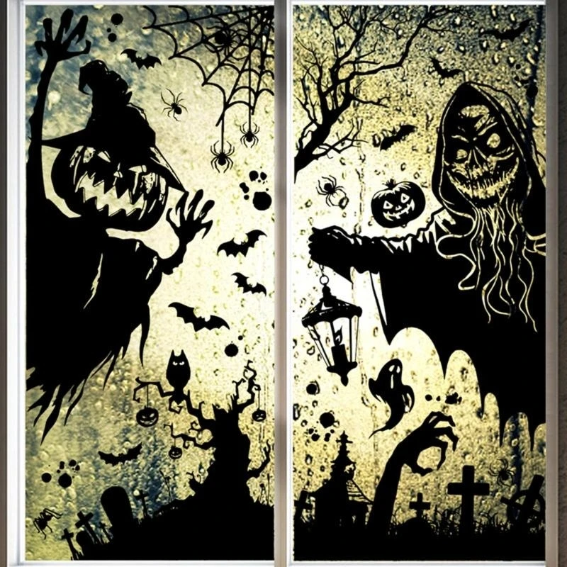 Large Skull Head Decal Car Stickers Funny Decal Waterproof Stickers Wall Sticker Decal for Halloween Party Decoration