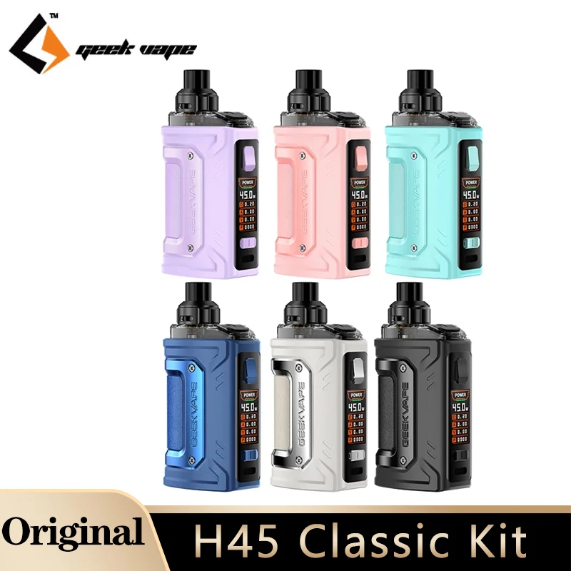 Geekvape H45คลาสสิกชุด45W บุหรี่ไฟฟ้าแบบตลับ H45 4ml แบตเตอรี่1400mAh