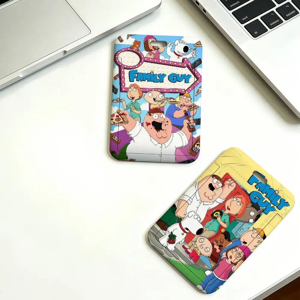 Animation F-Family G-Guy-ES Funny Work lanyard with ID card holder employee badge and office work permit case