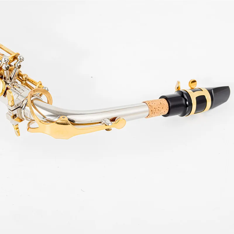 875EX Eb Alto Saxophone Japan, Nickel‑Plated Brass Gold Keys Engraved Bell, E‑Flat Alto Sax Kit with Case Mouthpiece