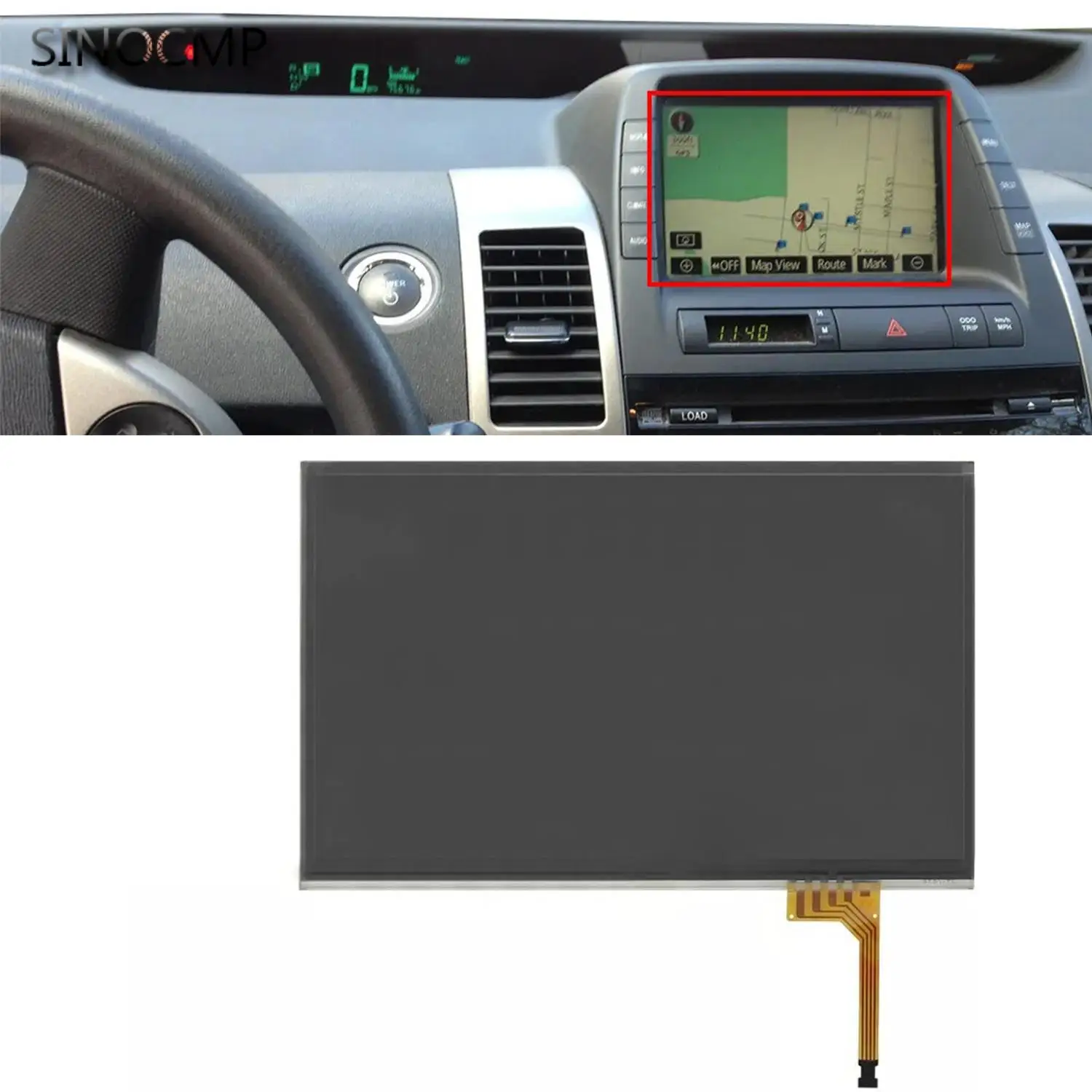 

7.3" Touch Screen Digitizer LTA070B510F LTA070B511F 86110-47210 86110-47220 For Lexus Toyota Prius Hybrid Sedan 2004-2009 Parts