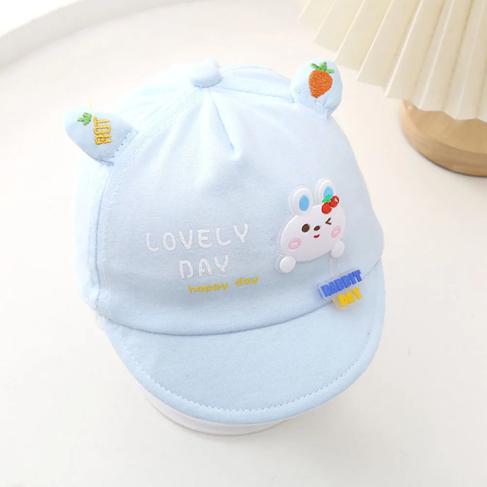 Baby Hats Spring Thin Tentacle Kid's Cute Peaked Caps Kid's Cotton Newborn 0-3 Months Fetal Sunshade Visor Cap