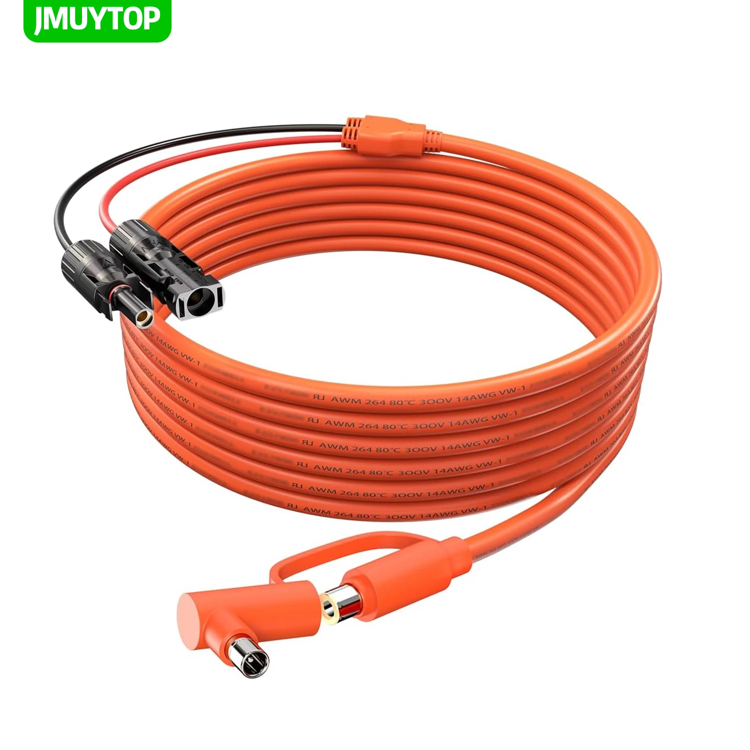 JMUYTOP 14AWG Solar panel Cable to DC 8020 7909 Connectors 3m/10ft/11in For Jackery Explorer 3000 Pro/2000 Plus/2000 Pro/1500