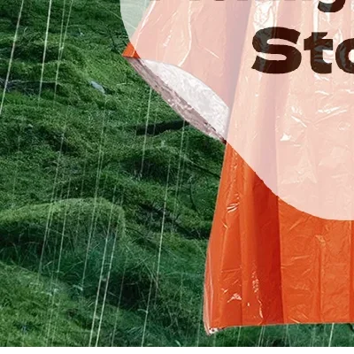 معطف واق من المطر في حالات الطوارئ المعطف مقاوم للماء ملابس ضد المطر بطانية بقاء معدات التخييم العزل البارد ملابس ضد المطر معدات التخييم #1