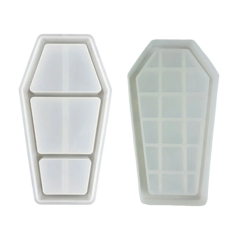 Coffin Shaped Resin Case Molds, Resin Tray Molds for DIY Craft, Jewelry Tray New Dropship