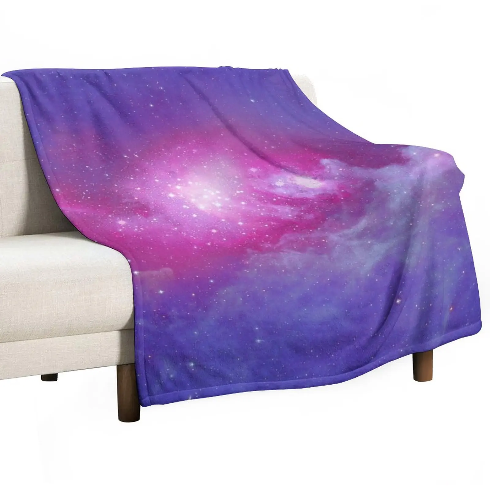 

New pink purple galaxy Throw Blanket Flannel Loose Nap Blankets