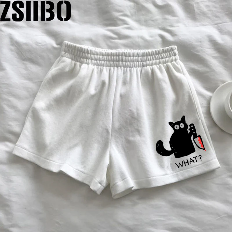 Casual Shorts For Spring & SummerWomen's Clothing Y2k Loose Women's Shorts High Waist Harajuku Fashion Sports Sweatpants Beach