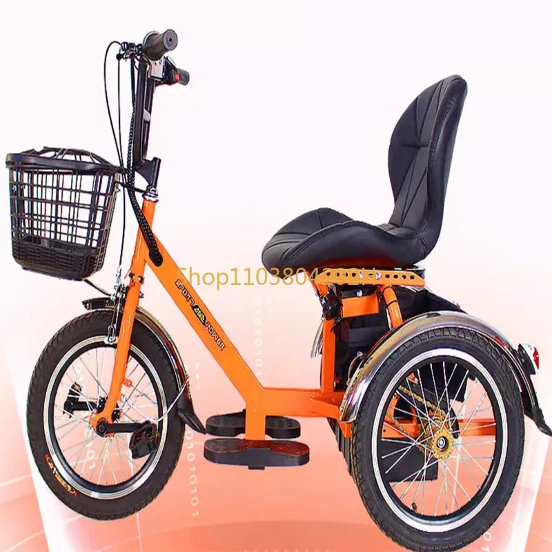 

Electric Pedal Dual-Purpose Tricycle, Elderly Power Assisted Scooter, Foot Light, Adult Power Assisted Bicycle