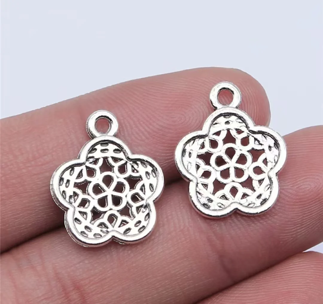 

35pcs 16x19mm Zinc alloy metal tibetan silver plated charm T0364 for jewelry making