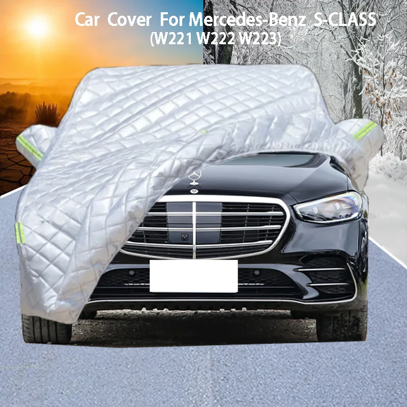 

For Mercedes-Benz S-CLASS Car Cover Delivers Hail Protection, Scratch Guard, prevents paint Peeling Rain & Snow Resistance