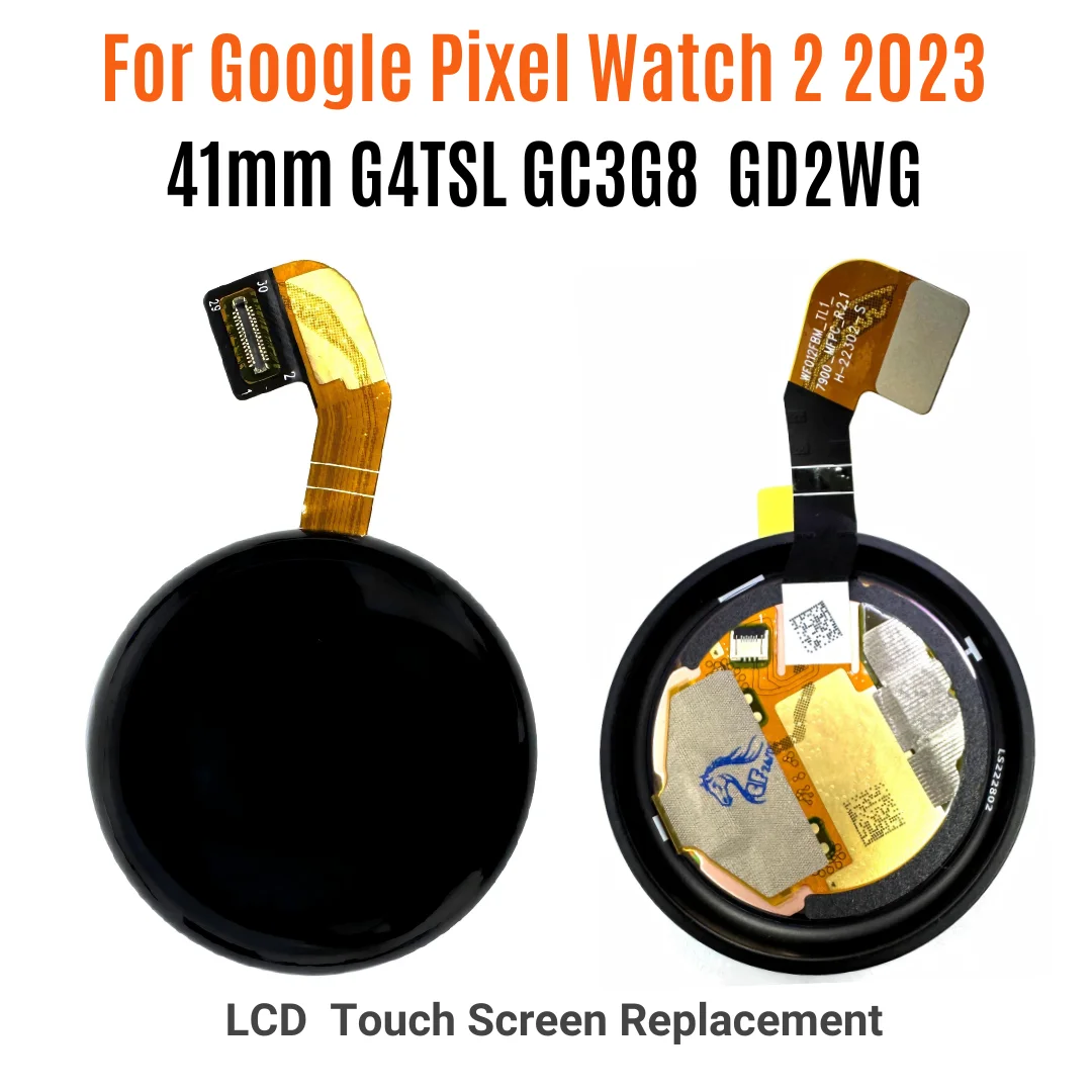 For Google Pixel Watch 2 2023 G4TSL GC3G8 GD2WG 41mm LCD Display Touch Screen Replacement