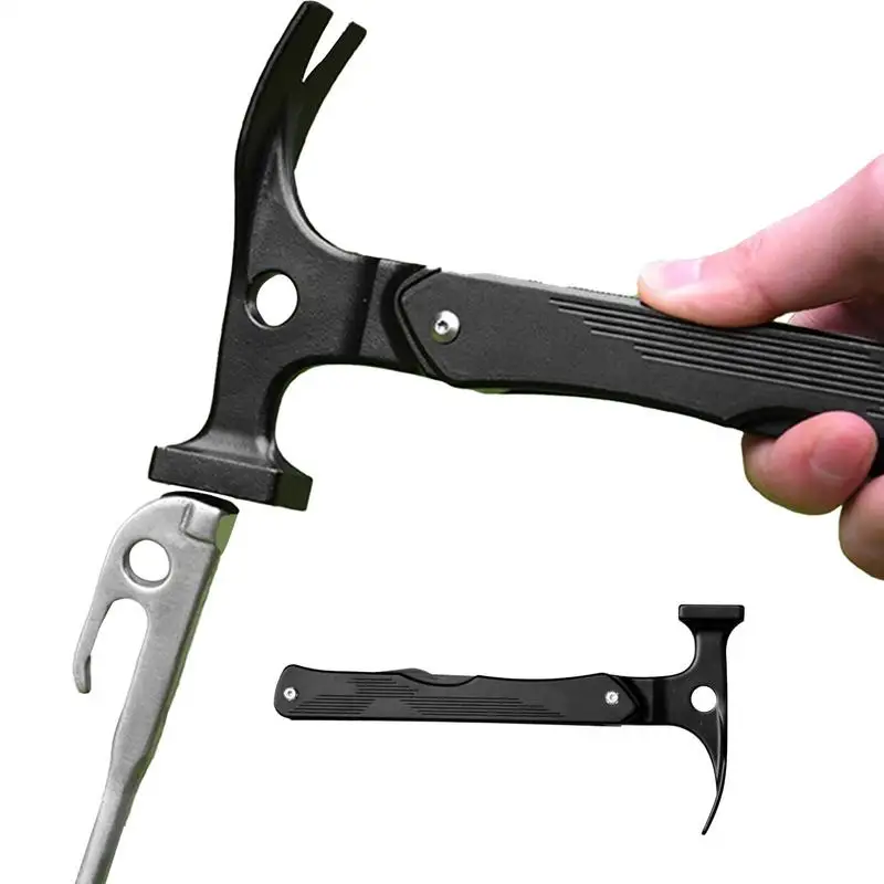 

Tent Stake Hammer Multifunction Outdoor Camping Stakes Mallet Compact High-Strength Survival Gear Lightweight Peg Removing Tool